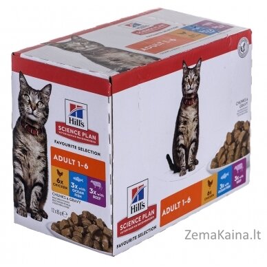 HILL'S Feline Adult Multipack Classic - saszetka 12x85g 1