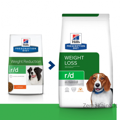 HILL'S PRESCRIPTION DIET Canine r/d Sausas šunų maistas Viščiukas 1,5 kg 2