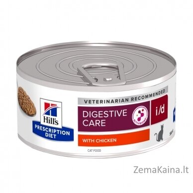 HILL"S Prescription Diet Digestive Care i/d Feline su vištiena - šlapias kačių maistas - 156 g