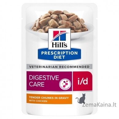 HILL"S Prescription Diet Digestive Care i/d Feline su vištiena - šlapias kačių maistas - 85g