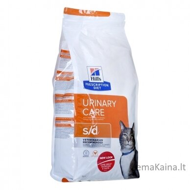 HILL'S PRESCRIPTION DIET Feline Urinary Care s/d Sausas kačių maistas Viščiukas 3 kg