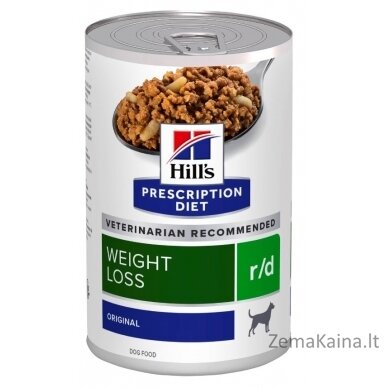 HILL'S Prescription Diet Weight loss r/d - šlapias maistas šunims - 350g