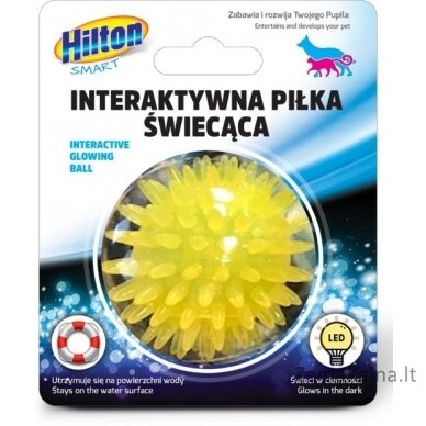 HILTON Smart Interaktywna Piłka Świecąca 5cm dla kota/psa 1