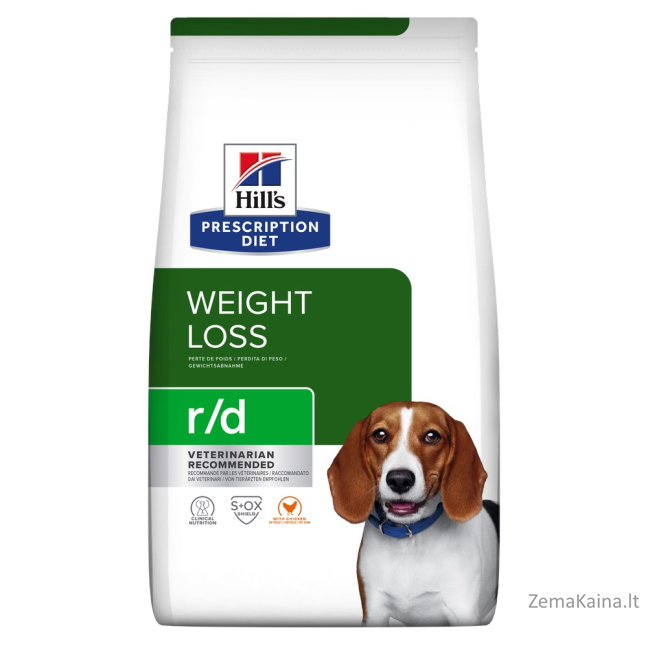 HILL'S PRESCRIPTION DIET Canine r/d Sausas šunų maistas Viščiukas 1,5 kg 1