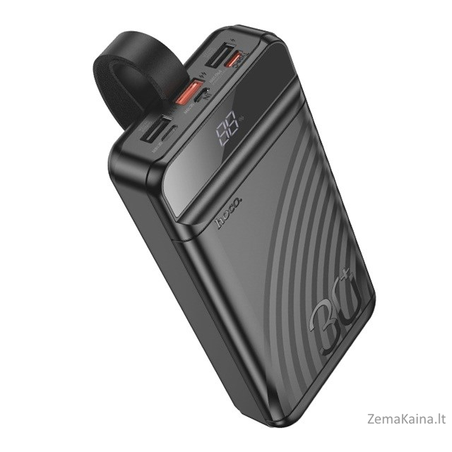 Hoco J123B Powerbank 30 000 mAh juodos spalvos 4