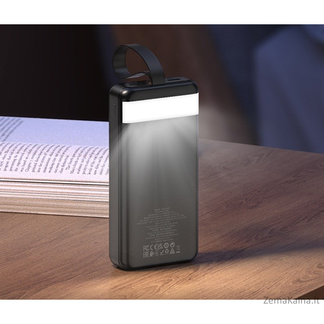 Hoco J123B Powerbank 30 000 mAh juodos spalvos 6