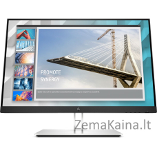 HP E-Series E24i G4 61 cm (24") 1920 x 1200 pixels WUXGA Black, Silver