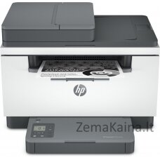 HP LaserJet Print: Up to 29 ppm (A4); Duplex: Up to 18 ipm (A4); Up to 20,000 pages per month; Print/Copy/Scan; Scan flatbed with ADF; 1 USB port; 1 10/100 Ethernet port; Dual band Wi-Fi; Smart-guided buttons