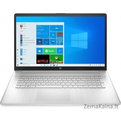 HP 17-cn3053cl i3-1335U 17,3"FHD AG 250nit IPS 12GB_3200MHz SSD512 IrisXe WiFi6 BT5 USB-C 41Wh Win11 Natural Silver REPACK Naujas / Repack