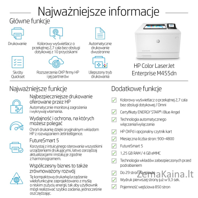 HP Color LaserJet Enterprise M455dn 3