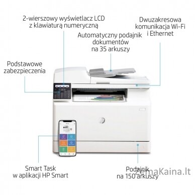 HP Color LaserJet Pro M183fw Lazeris 600 x 600 DPI 16 ppm „Wi-Fi“ 15