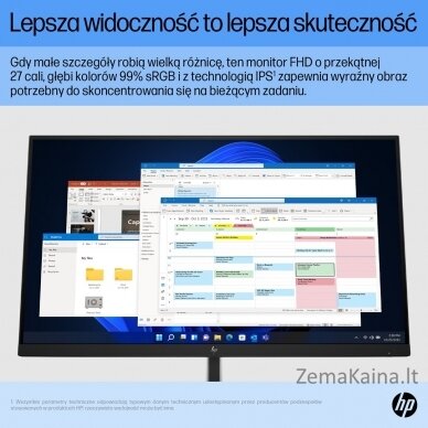 HP E27 G5 68,6 cm (27") 1920 x 1080 pikseliai „Full HD“ LED Juoda 6