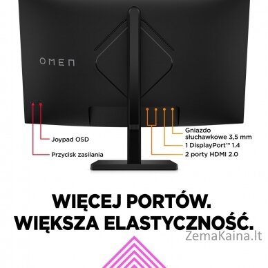 HP OMEN by HP 32c kompiuterio monitorius 80 cm (31.5") 2560 x 1440 pikseliai Quad HD Juoda 7