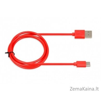 I-BOX USB 2.0 C TIPO KABELIS, 2A 1M RAUDONAS