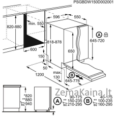 Įmontuojama indaplovė AEG FSB53927Z