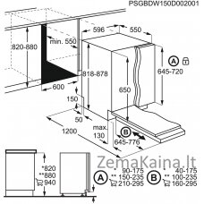 Įmontuojama indaplovė Electrolux EES47320L