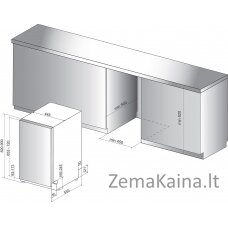 Įmontuojama indaplovė Whirlpool WSIC 3M27 C