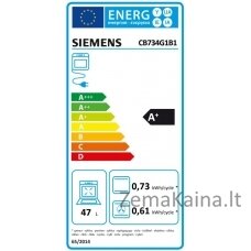 Įmontuojama kompaktiška orkaitė Siemens CB734G1B1