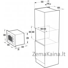 Įmontuojama mikrobangų krosnelė Gorenje BM235CLI