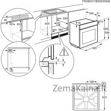 Įmontuojama orkaitė Electrolux EOF3H70X