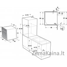 Įmontuojama orkaitė su garų funkcija Gorenje BCS798S24X