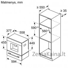 Įmontuojamas automatinis kavos aparatas Bosch CTL7181W0