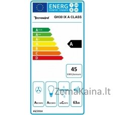 Įmontuojamas gartraukis Allenzi Tecnowind GH30 IX A CLASS, nerūdijančio plieno spalvos