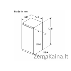 Įmontuojamas šaldytuvas Siemens KI42L2FE1