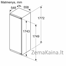 Įmontuojamasis šaldytuvas Bosch KIR81SDD0