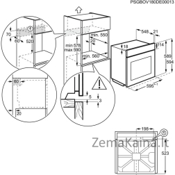 Įmontuojama orkaitė Electrolux EOE5C71Z