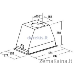 Įmontuojamas gartraukis Allenzi GL50 WHITE PLUS LED