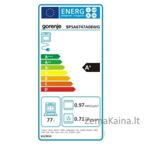 Įmontuojama orkaitė - su pirolize Gorenje BPSA6747A08WG 5