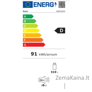 Įmontuojamasis šaldytuvas Bosch KIR81SDD0 7