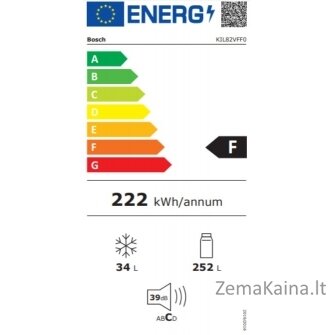 Įmontuojamas šaldytuvas Bosch KIL82VFF0 12