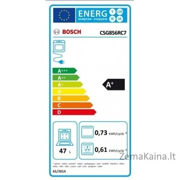 Įmontuojama kompaktinė orkaitė su garų funkcija Bosch CSG856RC7 1