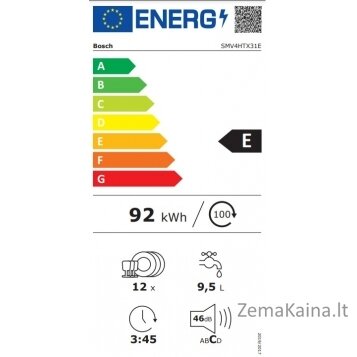 Įmontuojama indaplovė Bosch SMV4HTX31E 6