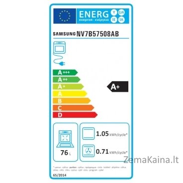 Įmontuojama orkaitė Samsung NV7B57508AB 1