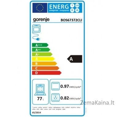 Įmontuojama orkaitė Gorenje BOS67372CLI 1