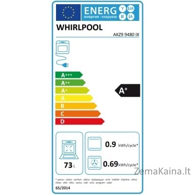 Įmontuojama orkaitė Whirlpool AKZ9 9480 IX 1