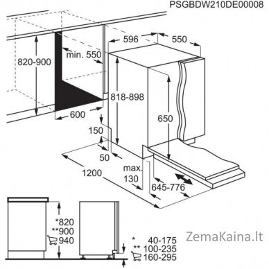 Įmontuojama indaplovė AEG FSB5360CZ 1