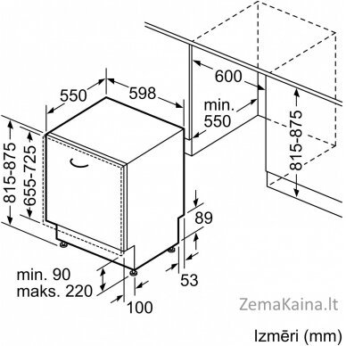 Įmontuojama indaplovė Bosch SMV4HTX31E 5