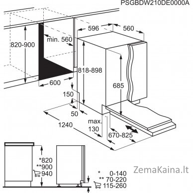 Įmontuojama indaplovė Electrolux EEG88600W 2