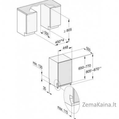 Įmontuojama indaplovė Miele G 5790 SCVi EDST, 12174040 7