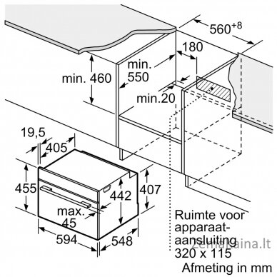 Įmontuojama kompaktiška orkaitė Siemens CB734G1B1 5