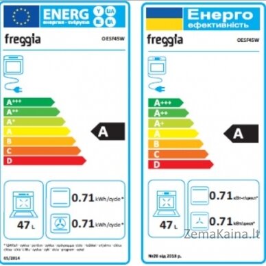 Įmontuojama orkaitė Freggia OESF45W 1