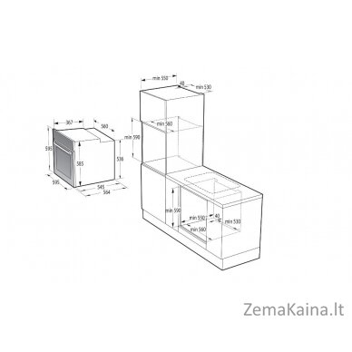 Įmontuojama orkaitė Gorenje BOS67371SYB 4