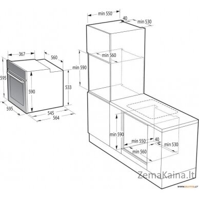 Įmontuojama orkaitė Gorenje BOS67372CLI 2