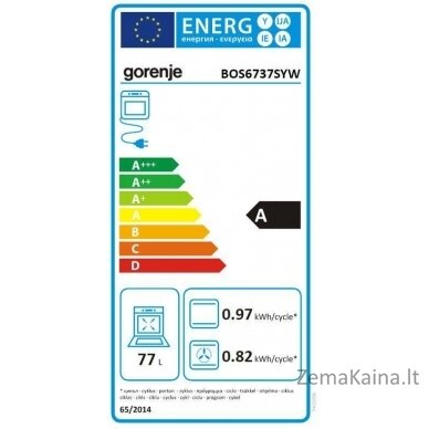 Įmontuojama orkaitė Gorenje BOS6737SYW 1