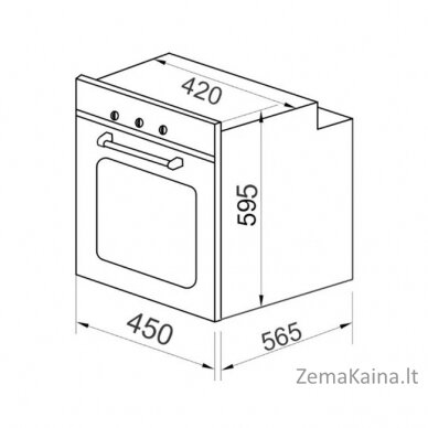 Įmontuojama orkaitė Kaiser EH 4747, 45 cm pločio 10