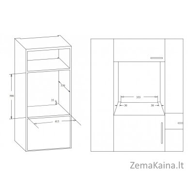 Įmontuojama orkaitė KERNAU KBO 0946 SK B, 45cm 7